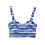 Spring Vacation Style Striped Top 2298200 Shorts 2298192-Outfit