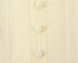 Buttoned Puff Ruched Mini Dress-Outfit