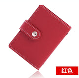 Style New Woman Small Card ID Holders Ladies PU Leather 26 Slots Visiting Card ID Holder