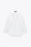 Casual Simple Mid-Length Long-Sleeved Shirt-Outfit