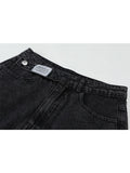 Waist Denim Shorts Women Fashion 2023 New Casual Harajuku Wide Legs Ripped Jeans Short Washed Female Summer Cotton