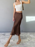 Fongt Summer Women's Condole Belt Inside The Back Wood Ear Fold Slim Crop