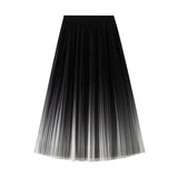 Fongt Temperament Gradually Faded Half-Body Dress 2025 Spring And Summer New Light Luxury High-Waist A Skirt 0872