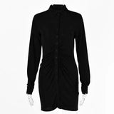 Long Sleeve Solid Streetwear Female