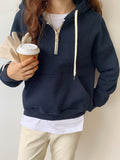 Style Gray Hooded Hoodie In Autumn And Winter