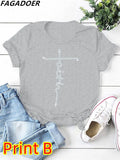 Summer Juicy Diamonds Print Tshirt Women Round Neck Short Sleeve Top Female Pattern Harajuku Tshirt 2022 New