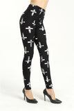 Letters Printed Flower Brushed Milk
