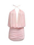 Fongt Style Dress Woman 2025 Spring And Summer New Fashion Temperament Hot Girl Style Skirt Folded Design