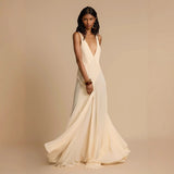 Fongt Summer Women's Temperament Fashion Simple Hollow Splicing Lace Sling Color Dress