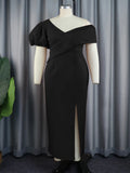 Fongt Summer Comfort Personality Lantern Sleeve Dress Party V-Neck Dress Dress Dress