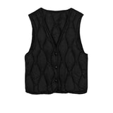 Down Vest Female Short Winter Light And Close-Fitting Warm V-Neck Vest Horse Jacket Inside The Vest-Outfit