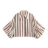 Fongt Women's Clothing Explosion Fashion Casual Loose Bubble Sleeve Shirt