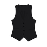 New Women's Double-Breasted Suit Jacket Straight Trousers 8194394 8003394-Outfit