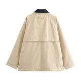 Fongt Women's Clothing Burst Lint-Tuff Clip Loose Warm Cotton Jacket