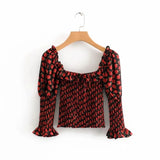 bohemian black red rose floral