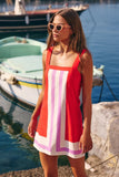 Fongt 2025 Summer Dress Seaside Resort Wind Slinging