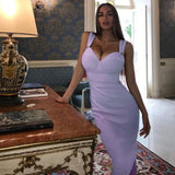 Sleeveless Spaghetti Strap Red Club Celebrity Evening Party