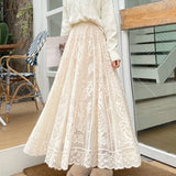 Fairy Lace Maxi Skirt-Outfit