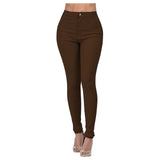 Classic Basic Stretch Slim Multi-Color Jeans Woman-Outfit