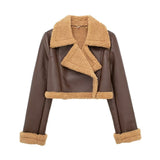 And Winter New Double-Sided Short Jacket Jacket 4341806-Outfit