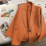 Fongt And Autumn Suit Jacket Female In 2024 Autumn New Black Net Red Fried Street Temperament Trend Casual Ladies Suit-Outfit