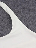Ribbed Halter Tank Top-Outfit