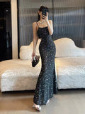 Spring And Summer New Heavy Industry Hot Diamond Sexy Bag Hip Sling Dress Dress