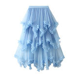 Fongt Net Yarn Cake Half-Dress In Long High-Waisted Thorny Fairy Dress Dress 1279