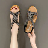 Fongt Women Trend New Summer Net Red Ins Students Fashion Appearance Outside With Skirt Fairy Roman Shoe