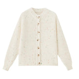 Fongt Milk Blue Sweater Coat Female Autumn Winter Loose Languid Lazy Wind Gentle Foreign Style Jacket Salt Department Knit Cardigan-Outfit