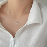 Square Shell Necklace-Outfit
