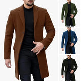 Fongt New Hair Coat Man's Coat Burst Japan And South Korea Single Buckle Cardigan Coat