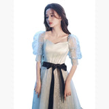 Fongt Evening Dress Dress Dress 2025 New Banquet Temperament Host Winter Adult Ceremony Student Art Evening Dress