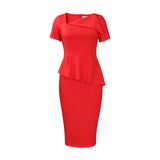 Fongt Summer Sexy Slant High Waist-Lestier Grand African Pencil Dress