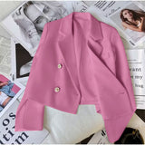 Fongt Jade Green Suit Jacket Female Autumn 2024 New Small Temperament Casual Versatile Small Suit-Outfit