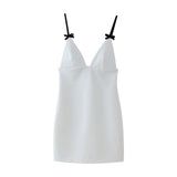 New Bow Tie Short Suspender Dress 2180378-Outfit