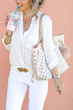 Tote Handbag with Clutch Wallet 1028-1-Outfit
