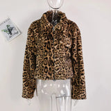 Faux Fur Leopard Jacket-Outfit