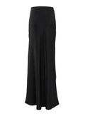 Solid Color Satin Maxi