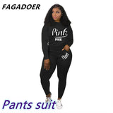 Summer Tracksuit Set Pink Letter Print Top + Biker Shorts Suits Bodycon Casual Two Piece Set Sport Outfits