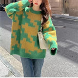 Fongt Advanced Sense Soft Waxy Color Retro Sweater Female Qiu Dong Small Languid Lazy Loose Show Thin Knit Jacket Tide-Outfit