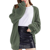 Fongt Lady New Autumn Winter Sweater Single Breasted Loose Cardigan Women's