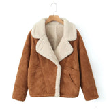 Fongt Women's Fashion For Autumn And Winter 2025 Loose Warm Retro Lamb Wool Coat D79245