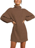 Fongt And Winter New Women's Turtleneck Medium Long Sweater Sweater