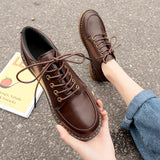 Korean Style All-match College Style Flat Shoes-Outfit