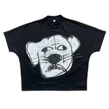 Printing Of Men's T-Shirt Blutosatire Billdog Cotton Oversized Picture-Outfit
