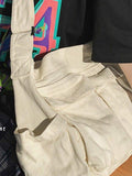 Large Canvas Satchel Bag-Outfit