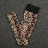 Sexy Gym Tracksuit Women Leopard Printed Skinny Fitness Two Piece Set Outfits Running Training Workout