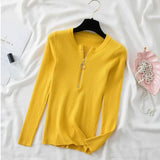 winter clothes Knitted woman sweaters Pullovers Autumn Winter Basic women's jumper Slim women's sweater pull long sleeve-Outfit