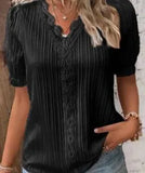 Fongt Summer New Holiday Fashion Hollow Short-Sleeved Women's